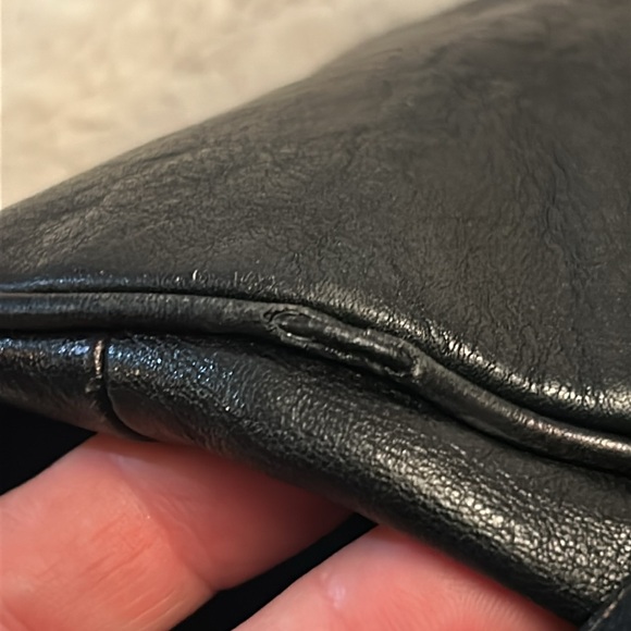 Authentic Burberry Blue Label black shoulder tote bag all leather - Picture 15 of 17